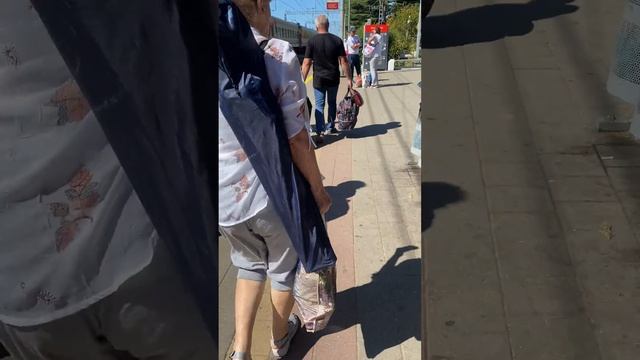 Почта на вокзале Лазаревского, проход по перрону и выход в город смотреть онлайн