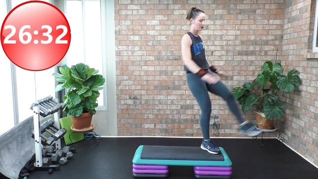 Live #231 | Step Cardio HIIT AND Tabata Workout With One Dumbell | Unilateral Weight Training смотреть онлайн