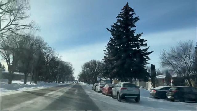 The Coldest day in Saskatoon this year: Driving 53 Km today all around the city! смотреть онлайн