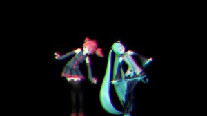 【MMD Hologram】 Mesmerizer 【Hatsune Miku & Kasane Teto】