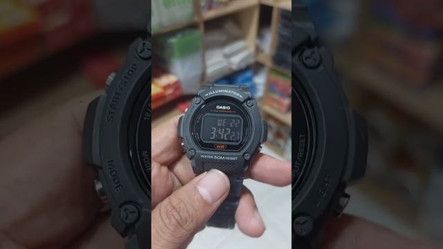 Unboxing CASIO W-219H-8B 😎😍
