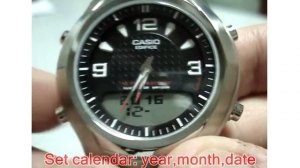 Setting Casio Edifice EFA-112D manual 2747 to set time