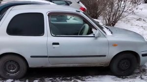 Nissan march k11 в мороз