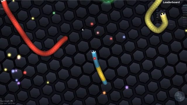 Slither.io: 10к массы. Вышел в топ! #1 смотреть онлайн