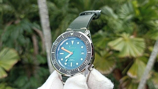 Squale 50 atmos 1521 Green Ray Dive Watch смотреть онлайн