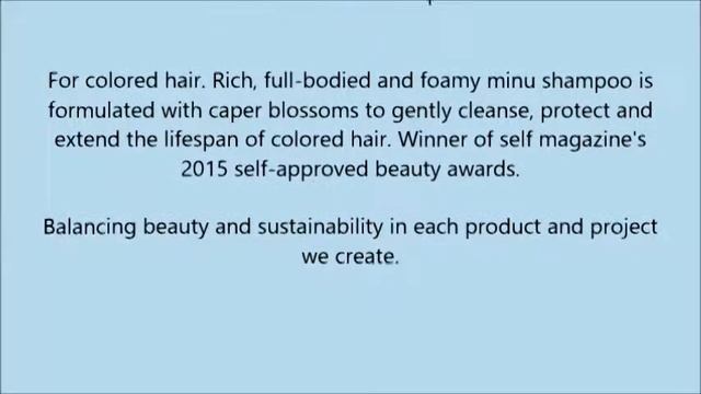 Davines Minu Shampoo смотреть онлайн