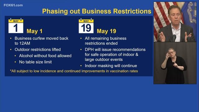 Lamont eases restrictions on businesses смотреть онлайн