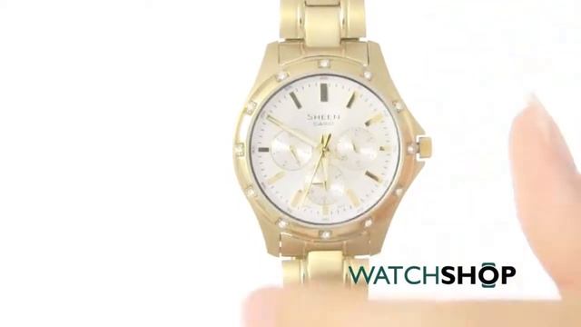 Casio Ladies' Sheen Watch (SHE-3801GD-7AEF) смотреть онлайн