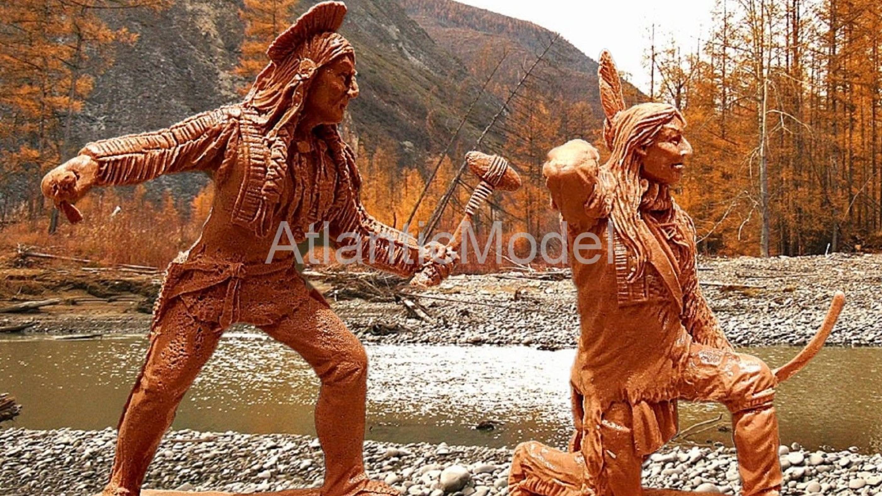 солдатики Barzso LOD Индейцы Черноногие 7 фигур 7 поз смотреть онлайн