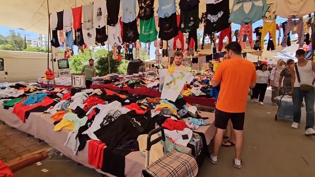 Antalya cheapest bazaar SATURDAY MARKET | CUMARTASI PAZARI смотреть онлайн