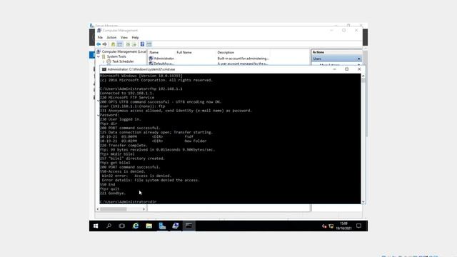 configuration serveur FTP sous Windows 2016 server Bilel BY смотреть онлайн