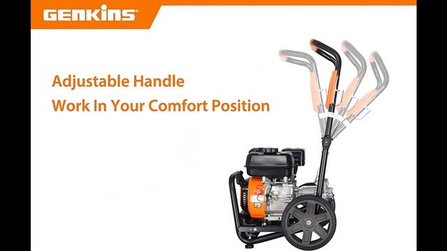 Genkins GPW3200 Gas Powered Foldable Pressure Washer 3200 PSI and 2.5 GPM смотреть онлайн