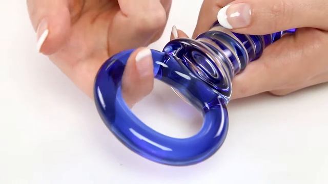 Icicles No. 81 Textured Glass Juicer Anal Probe