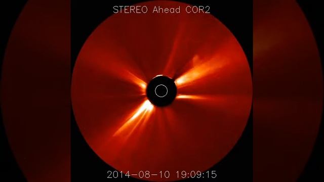 Видео солнечных вспышек за август 2014 года (СТЕРЕО) смотреть онлайн