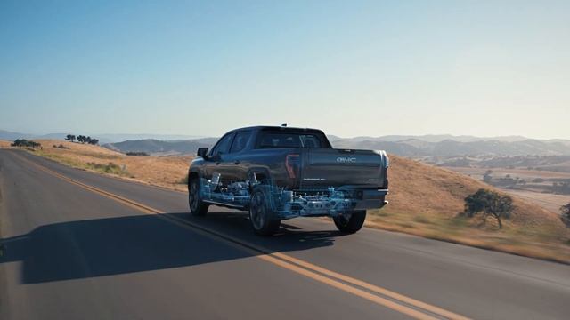 All-new 2024 GMC Sierra EV Denali Edition 1 - Air Ride Adaptive Suspension Animation смотреть онлайн