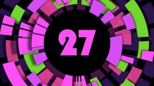 1 min Countdown Timer ( v 276 ) circle clock with sound effects and voice HD 4k