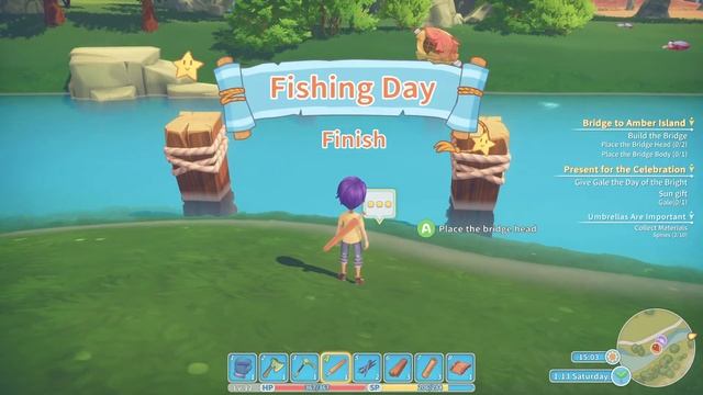 Starting a Bridge |Relaxing in Portia(1.13.1)|My Time at Portia смотреть онлайн