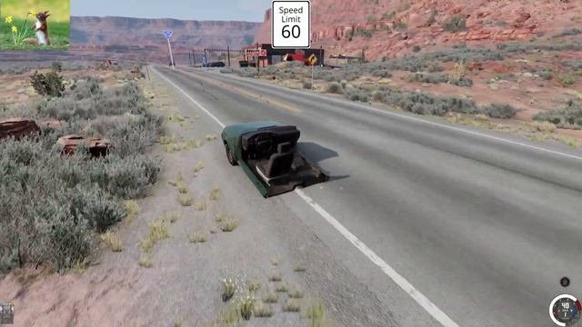 Half-Car Police Chase | BeamNG | Mod Showcase смотреть онлайн