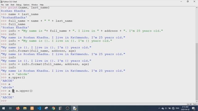 03 - Introduction To Strings In Python | Nepali Python Tutorial Series смотреть онлайн