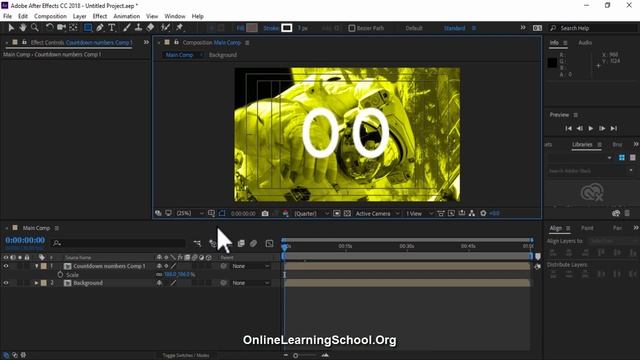 Create Countdown Timer - After Effects Tutorial смотреть онлайн