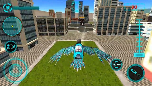 US Police Transforming Robot Eagle Flying War смотреть онлайн
