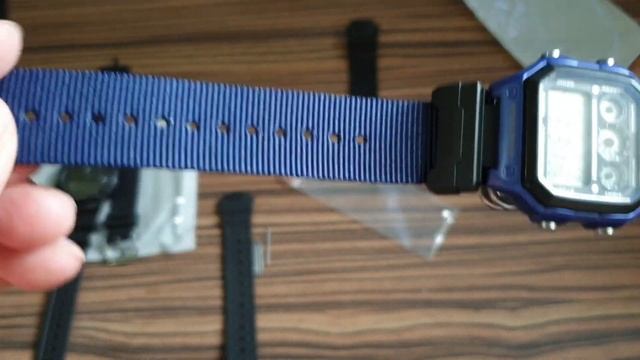 CASIO AE-1300WH Navy Blue Nato Strap Swap #ae1300 смотреть онлайн