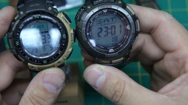 Летний улов часов Casio Pro Trek, G-Shock с аукционов и барахолок.