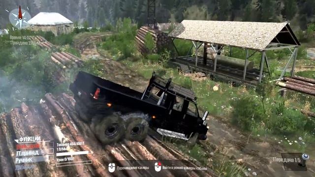 MudRunner Spintires-ОБЗОР ПИКАПА GMC смотреть онлайн