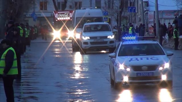 Эстафета олимпийского огня в Самаре. Владимирская-Коммунистическая