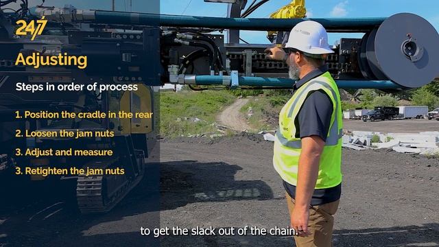 How to adjust feed chain tension | FlexiROC D60 | FlexiROC D65 | SmartROC D60 | SmartROC D65 смотреть онлайн
