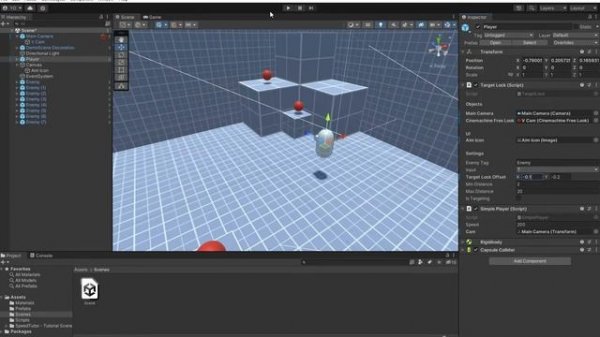 Unity Target Lock with Cinemachine