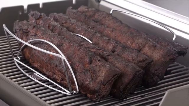 Подставка для рёбрышек 2 В 1 Weber смотреть онлайн