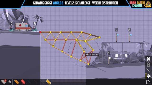 Poly Bridge 2 Level 2-15 Weight Distribution Challenge Solution смотреть онлайн