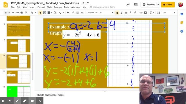 Graphing Parabola from Standard Form Example 2 смотреть онлайн