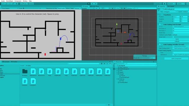 Platformer Follow Player (PathFinding) - Unity смотреть онлайн