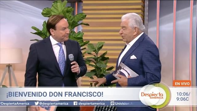 Javier Romero, la voz que acompañó más de 25 años a Don Francisco lo presentó en Despierta América смотреть онлайн