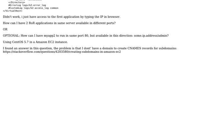 Configure in Apache two Ruby on Rails apps in the same Server with same IP (2 Solutions!!) смотреть онлайн