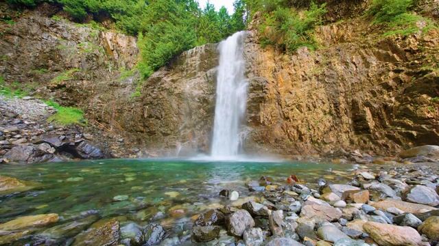 Успокаивающие звуки падающей воды. Музыка птиц смотреть онлайн