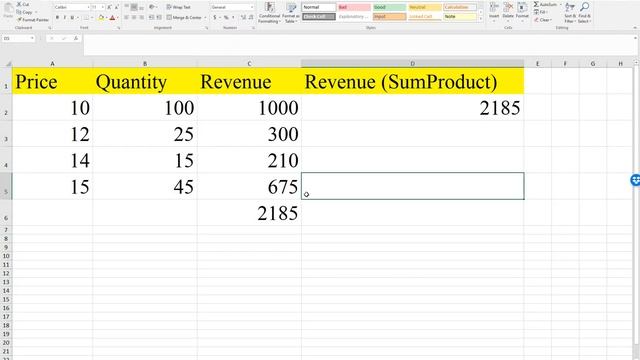Excel - Sum SumProduct Average смотреть онлайн