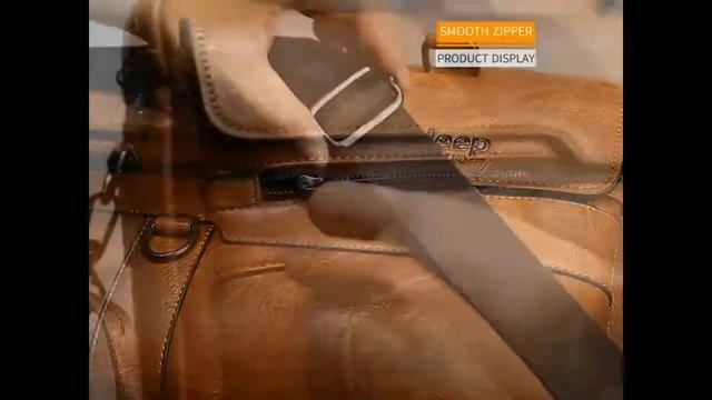 Мужской кожаный деловой портфель JEEP BBULUO смотреть онлайн