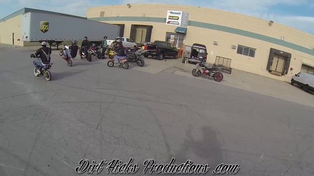 CRF50 PIT BIKE LOT STUNTING - 3/5/17 RAW FOOTAGE - LOUISVILLE PITBIKELIFE смотреть онлайн