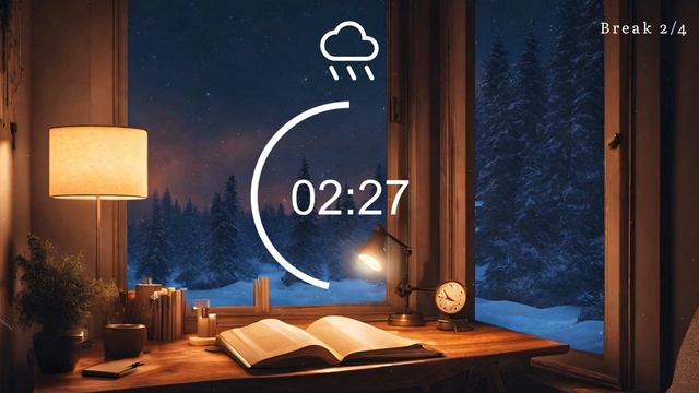 2-Hour Study With Me - Pomodoro Timer 25/5 - Lofi Hip hop - Study & Work - Lofi Rain 🌧️ смотреть онлайн
