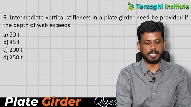 Plate Girder - Must Know Questions for TNPSC-AE | Steel Structures | Terzaghi Institute смотреть онлайн
