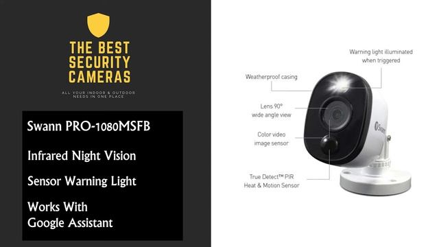 Swann PRO 1080MSFB Review - Best Waterproof Outdoor Security WiFi Camera смотреть онлайн