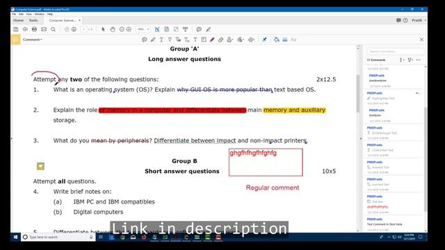 Free | Download | Adobe Acrobat Pro Tutorial - Lesson 28 - Sticky Notes, Comments And Other Markup смотреть онлайн