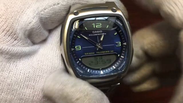 Unboxing Casio World Time 30 Telememo Watch AW81D-2AV