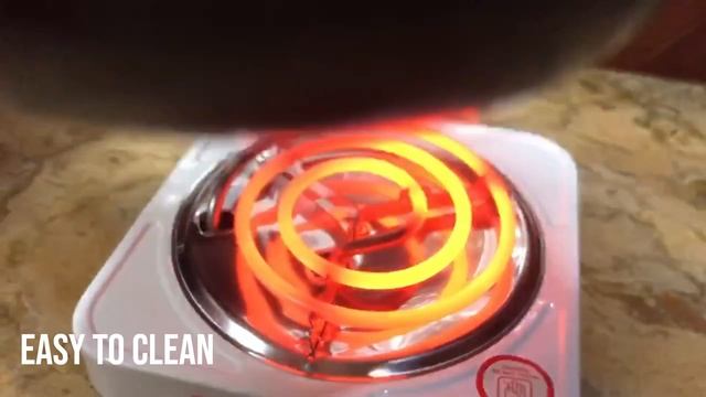 Electric Stove for cooking, Hot Plate heat up in just 2 mins, Easy to clean, 1000W, Automatic. смотреть онлайн