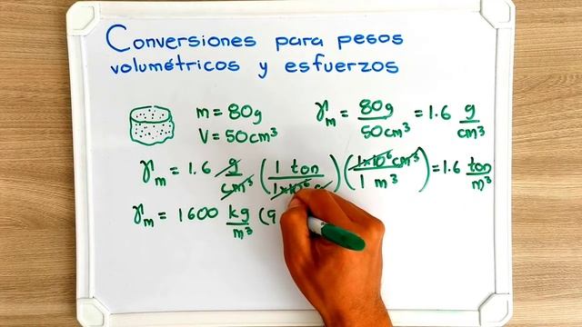 Conversión de unidades | Pesos volumétricos y esfuerzos en mecánica de suelos смотреть онлайн