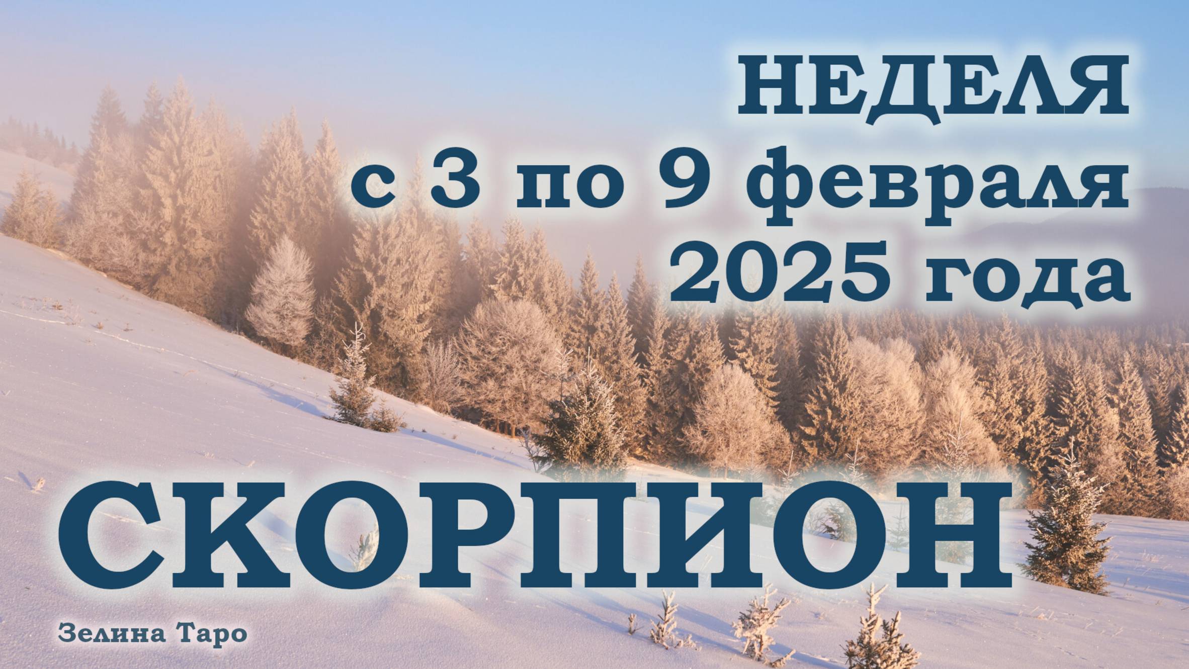 СКОРПИОН | ТАРО прогноз на неделю с 3 по 9 февраля 2025 года
