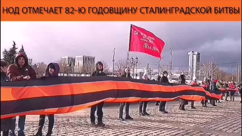 НОД отмечает 82-ю годовщину Сталинградской битвы